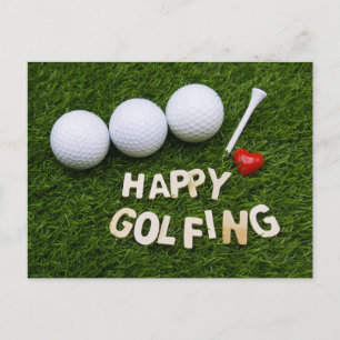 Happy Golfing Briefkaart