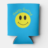 Happy Golfing Custom Tekst Grinning Face Classic Blikjeskoeler (Voorkant)