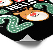 Happy Goodbye 2025 Hello 2026 Festive New Year Loo Poster (Hoek)