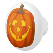 Happy Goofy Jack O Lantern Halloween Pumpkin Face Keramische Knop (Rechts)
