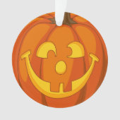Happy Goofy Jack O Lantern Halloween Pumpkin Face Ornament (voorkant)