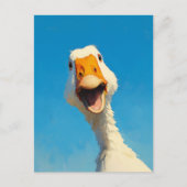 Happy Goose onder Blue Sky Briefkaart (Voorkant)