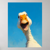 Happy Goose onder Blue Sky Poster (Voorkant)