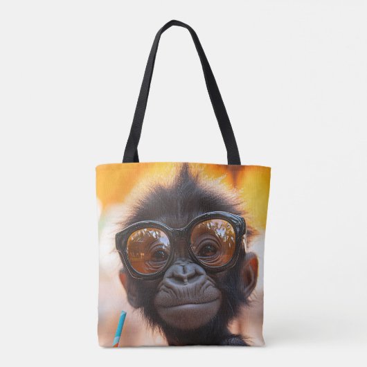 Happy Gorilla Tote Bag (Achterkant)