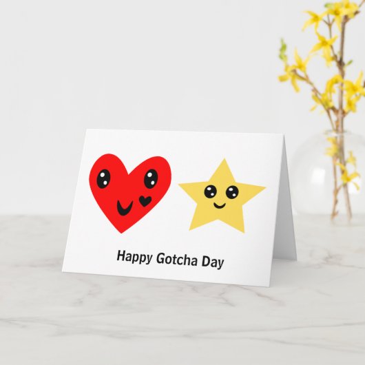 Happy Gotcha Day Kaart (Gele Bloem)