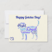 Happy Gotcha Day Pet Dog Kaart (Voorkant)