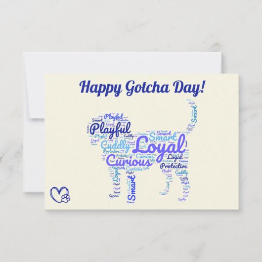 Happy Gotcha Day Pet Dog Kaart (Voorkant)