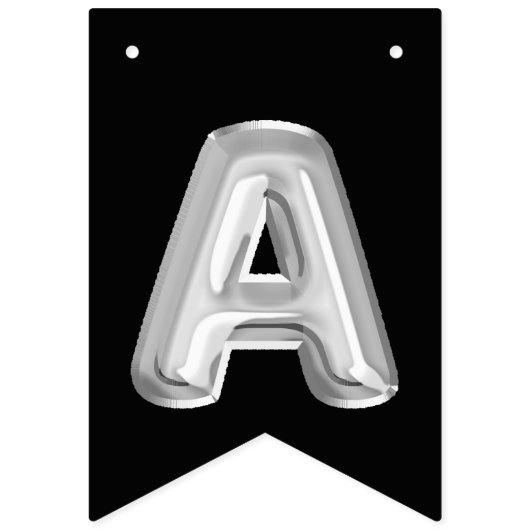 Happy Gotcha Day Silver Foil-ballonnen Vlaggetjes (Tweede vlag)