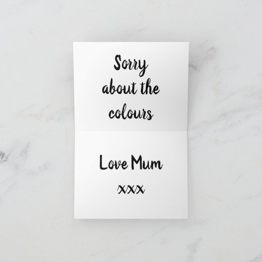 Happy Gothic Birthday Kaart (Binnen)