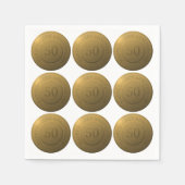 Happy gouden bruiloft servet (Voorkant)