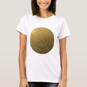 Happy gouden bruiloft t-shirt