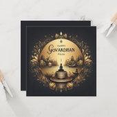Happy Govardhan Puja Kaart (Voorkant / Achterkant in situ)