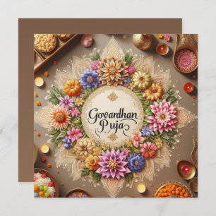 Happy Govardhan Puja Kaart