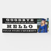 Happy Grad Banner - Custom Photo Name Celebration (Horizontaal)