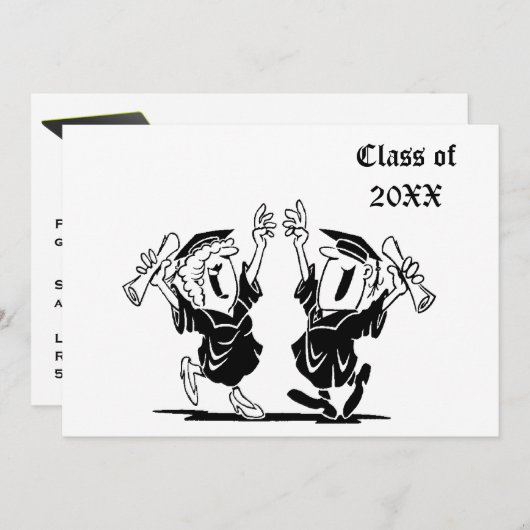 Happy Graduates-klasse van 20XX Kaart (Voorkant / Achterkant)