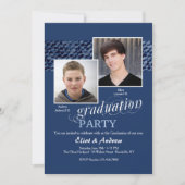 Happy Graduates Photo Invitation Kaart (Voorkant)