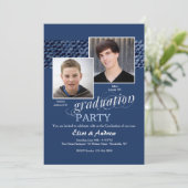 Happy Graduates Photo Invitation Kaart (Staand voorkant)
