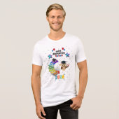 Happy Graduation 2026 - Cute Owl & Books  Tri-Blend Shirt (Voorkant volledig)