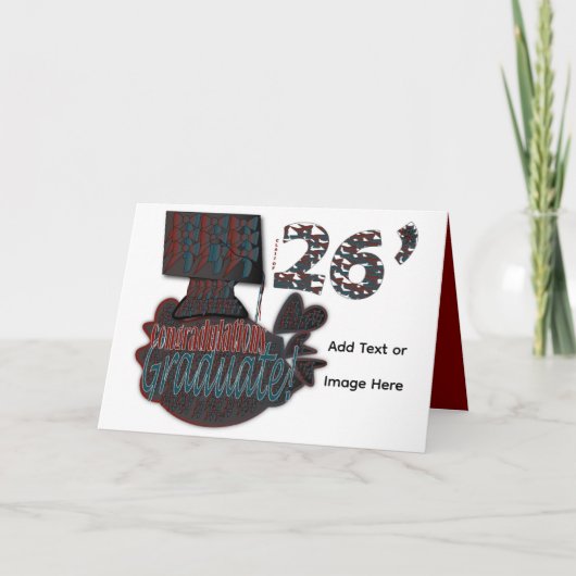 Happy Graduation 26' Greeting Card Kaart (Voorkant)