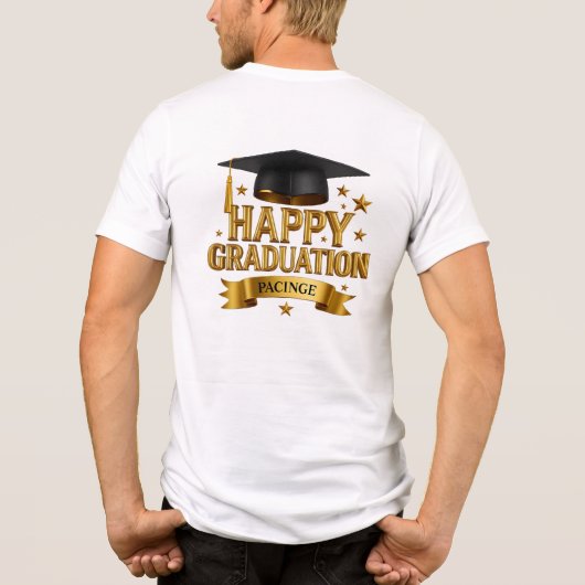 Happy Graduation Tri-Blend Shirt (Achterkant)