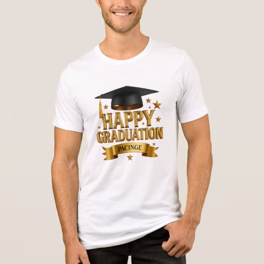 Happy Graduation Tri-Blend Shirt (Voorkant)