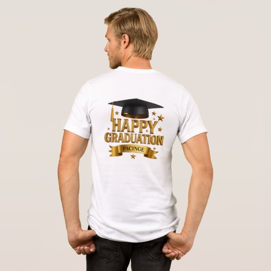 Happy Graduation Tri-Blend Shirt (Achterkant volledig)