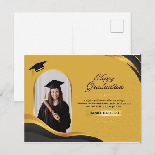 Happy Graducation Briefkaarten (Voorkant / Achterkant)