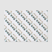 Happy Graduing danserende pinguïns met banner Tissuepapier (Voorkant)