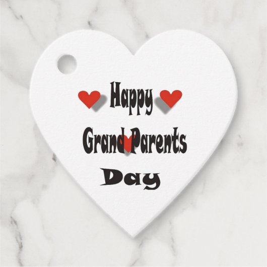 Happy Grand Ouents Day Bedankjes Labels (Voorkant)
