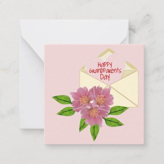 Happy Grand Ouents Day Notecard Notitiekaartje (Voorkant)