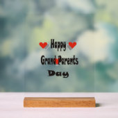 Happy Grand Parent Day Acryl Bord (Neutraal)