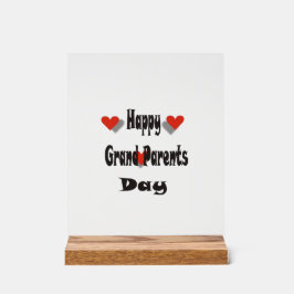 Happy Grand Parent Day Acryl Bord