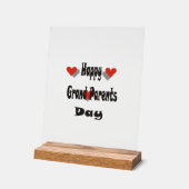 Happy Grand Parent Day Acryl Bord (Hoek)
