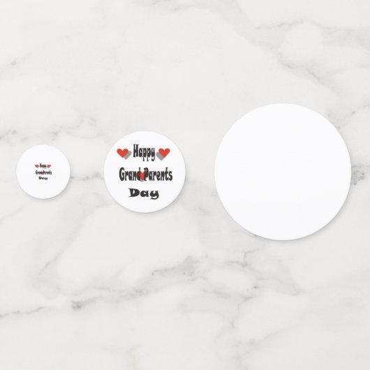Happy Grand Parent Day Confetti (Achterkanten)