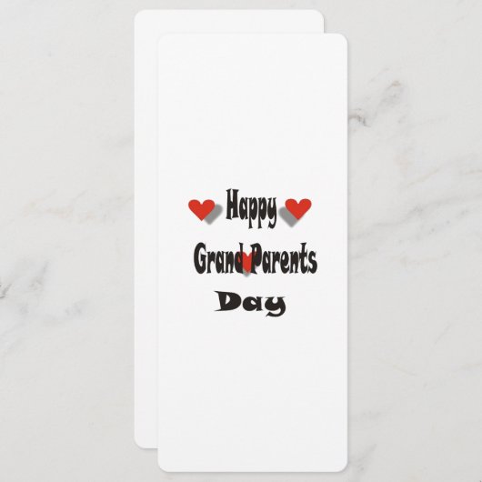 Happy Grand Parent Day Programmakaart (Voorkant / Achterkant)