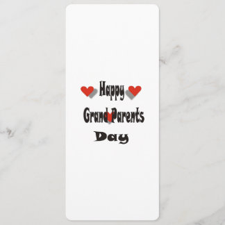 Happy Grand Parent Day Programmakaart