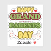 HAPPY GRAND PARENTS DAY STICKER (Vel)