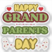 HAPPY GRAND PARENTS DAY STICKER (Voorkant)