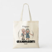 Happy Grandouders Day Canvas tas (Achterkant)