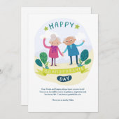 Happy Grandouders Day Card Feestdagenkaart (Voorkant / Achterkant)