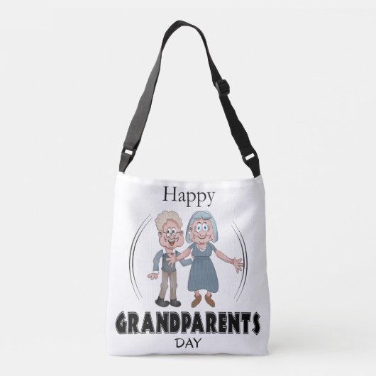 Happy Grandouders Day Crossbody Bag Crossbody Tas (Achterkant)