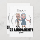 Happy Grandouders Day Greetings Kaart (Voorkant / Achterkant)