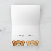 "Happy Grandouders Day" Grootouder Beren Kaart (Binnen)