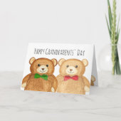 "Happy Grandouders Day" Grootouder Beren Kaart (Voorkant)