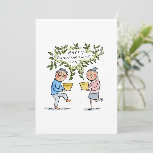 Happy Grandouders Day Kaart (Staand voorkant)