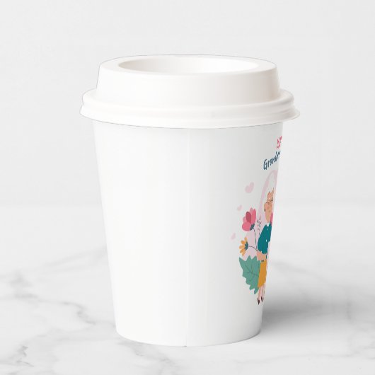 Happy Grandouders Day Papieren Bekers (Rechts)