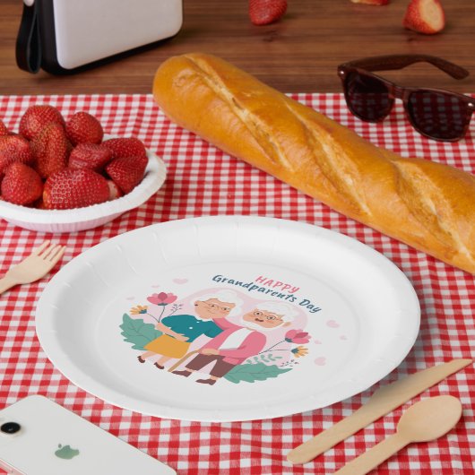 Happy Grandouders Day Papieren Bordje (Picknick)