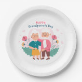 Happy Grandouders Day Papieren Bordje (Voorkant)