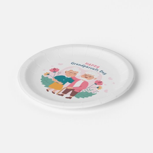 Happy Grandouders Day Papieren Bordje (Gekanteld)
