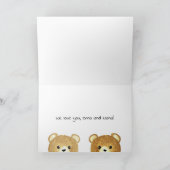 "Happy Grandouders Day" Twee oma Beren Kaart (Binnen)